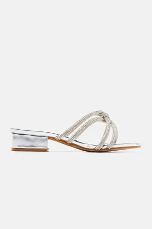 A New Look Heeled Sandals - Silver A New Look Heeled Sandals - Silver