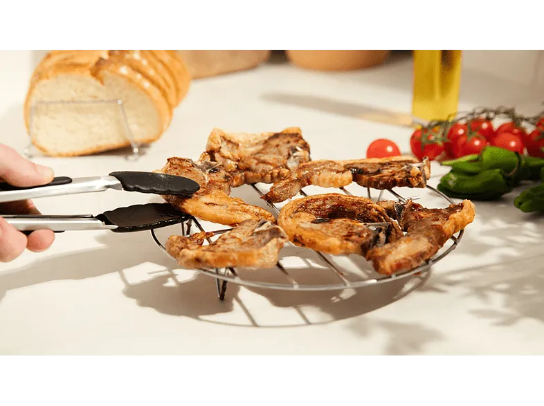 Accesorio freidora - Cecotec Cecofry Pack Accessories, 8 Accesorios, Acero inoxidable, Apto lavavajillas, Negro y Plateado
