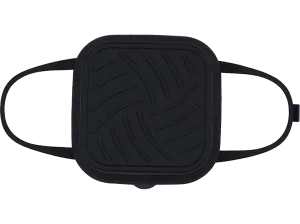 Accesorio freidora - NK-HO330021, Base de Silicona, 20x20 cm, Plegable, Apto Lavavajillas, Apto Microondas, Negro