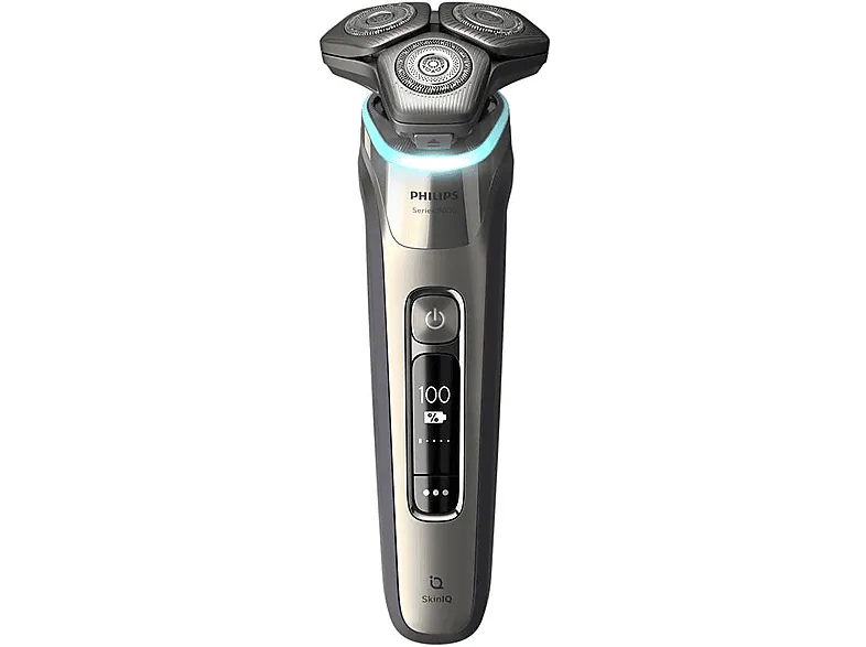 Afeitadora - Philips S9983/55, Estación de limpieza, Autonomía 60 min, Uso seco y húmedo, Pieles sensibles, Plata