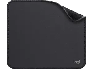 Alfombrilla ratón - Logitech Mouse Pad Studio Series, Base de goma antideslizante, Material resistente, Negro