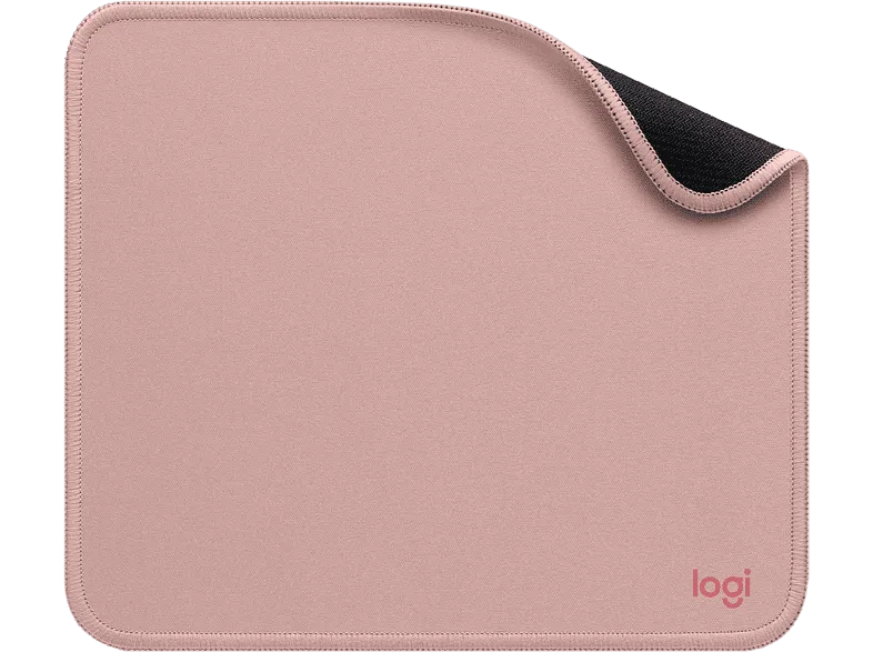 Alfombrilla ratón - Logitech  Mouse Pad Studio Series, Nylon/ PoliésterCaucho, Rosa
