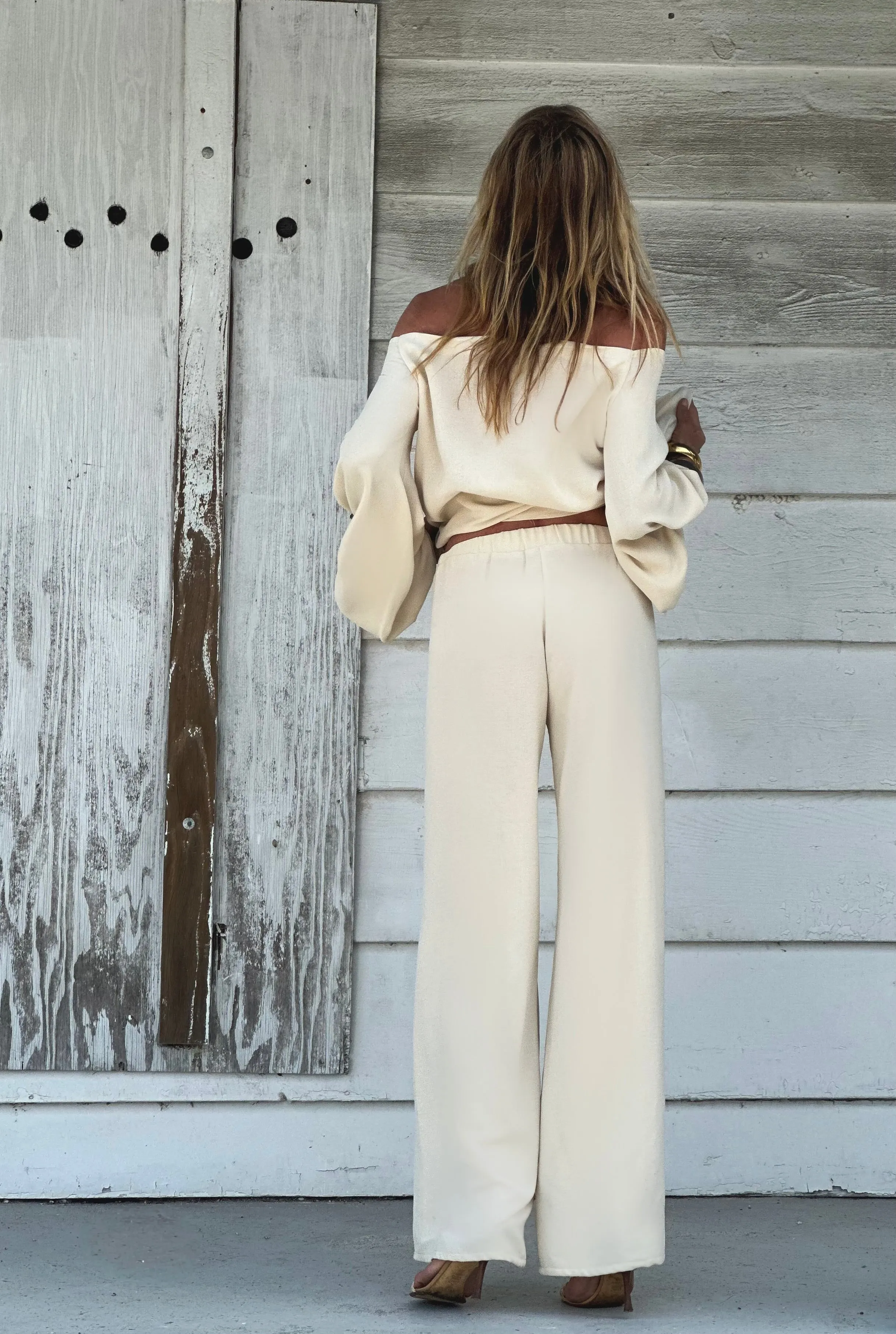 Audrey Pant Cream (Linen Look)