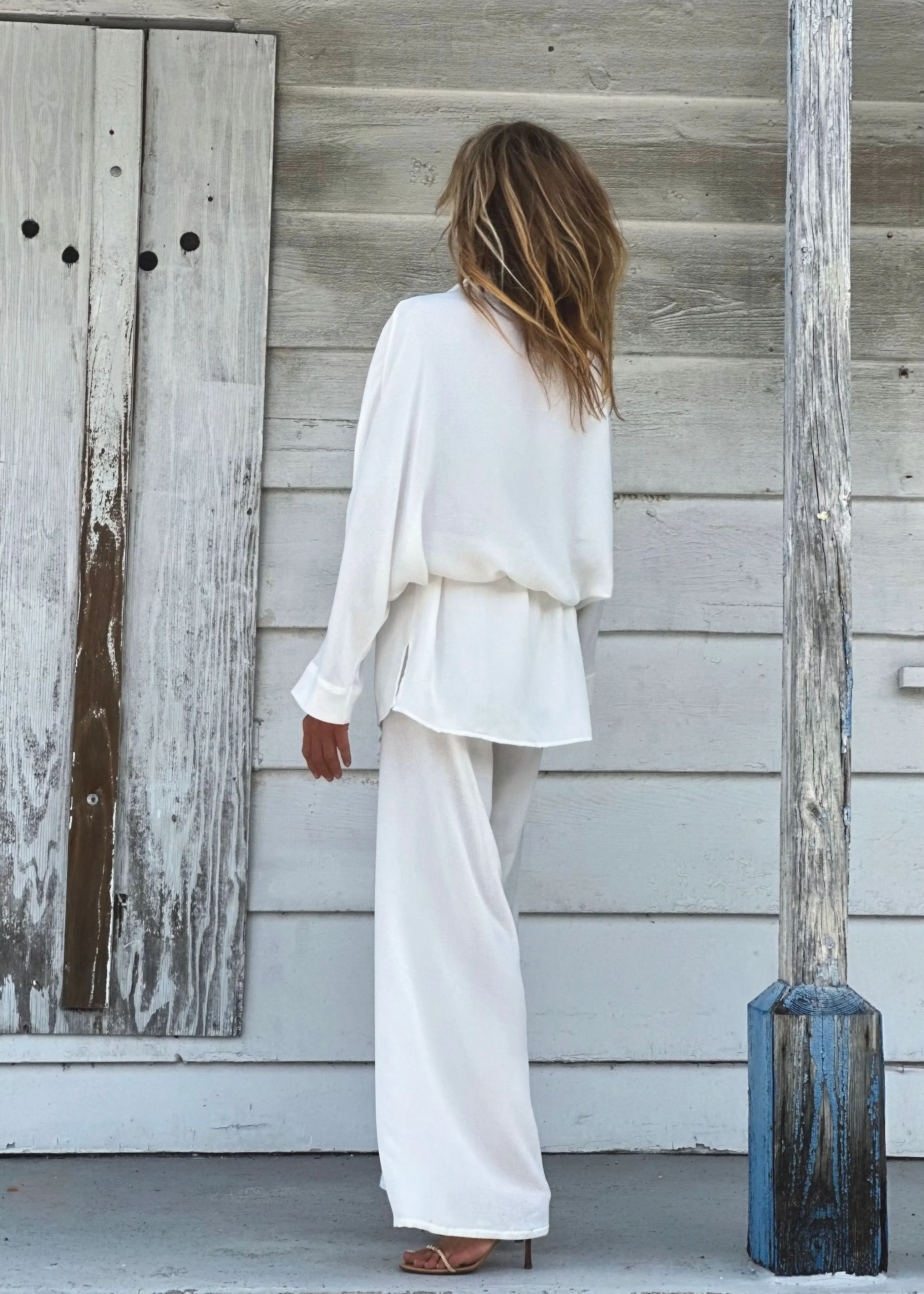 Audrey Pant Off White (Linen Look)