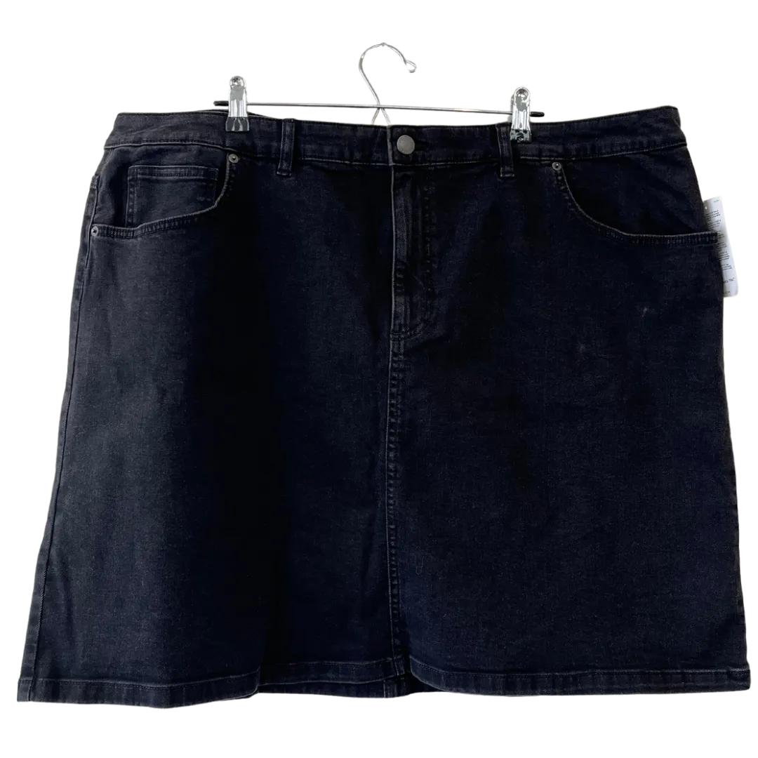 black denim mini skirt - US 22