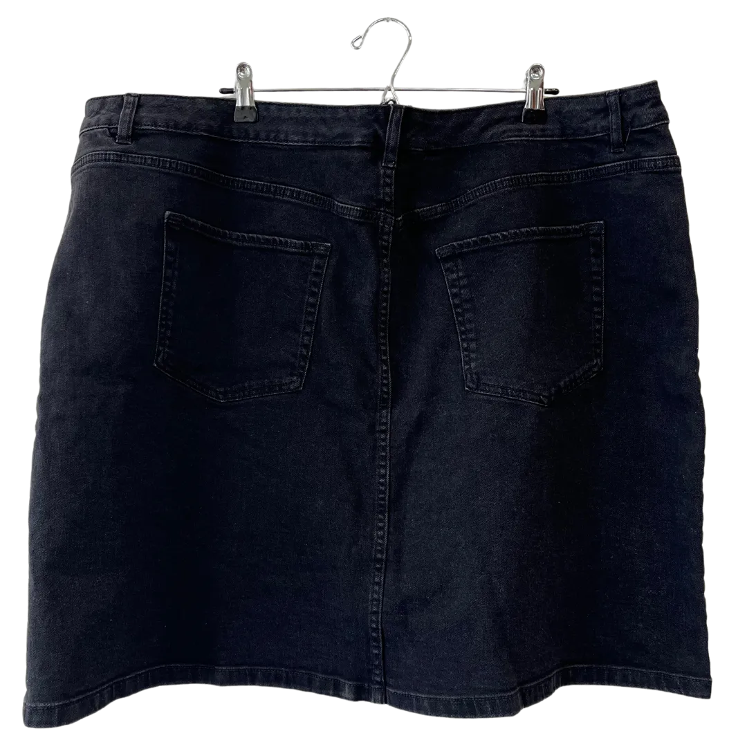 black denim mini skirt - US 22