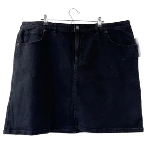 black denim mini skirt - US 22