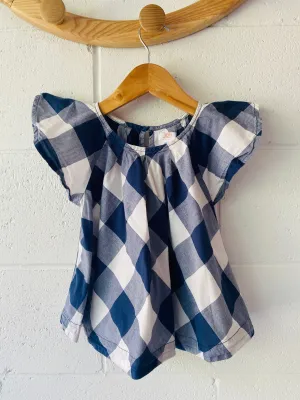Blue Check Top, 3 years