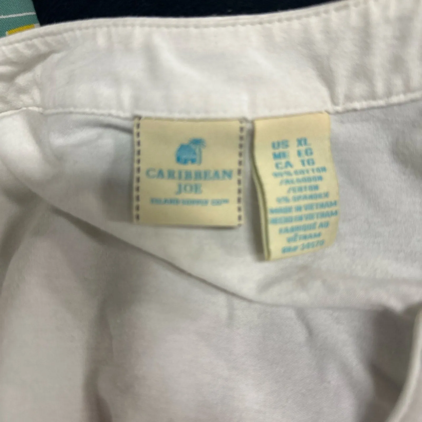 Caribbean Joe Classic White Shirt