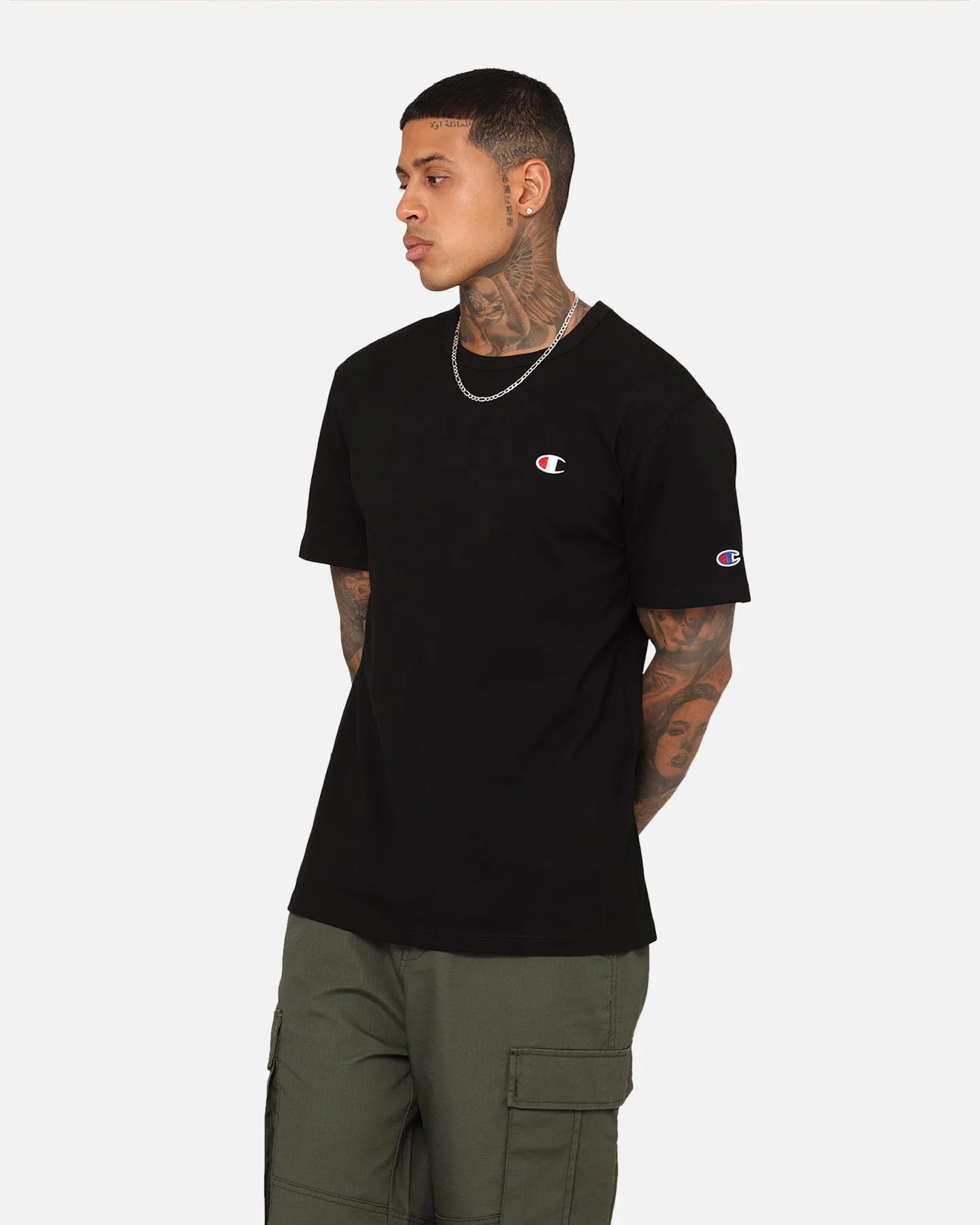 Champion Heritage Small C T-Shirt Black