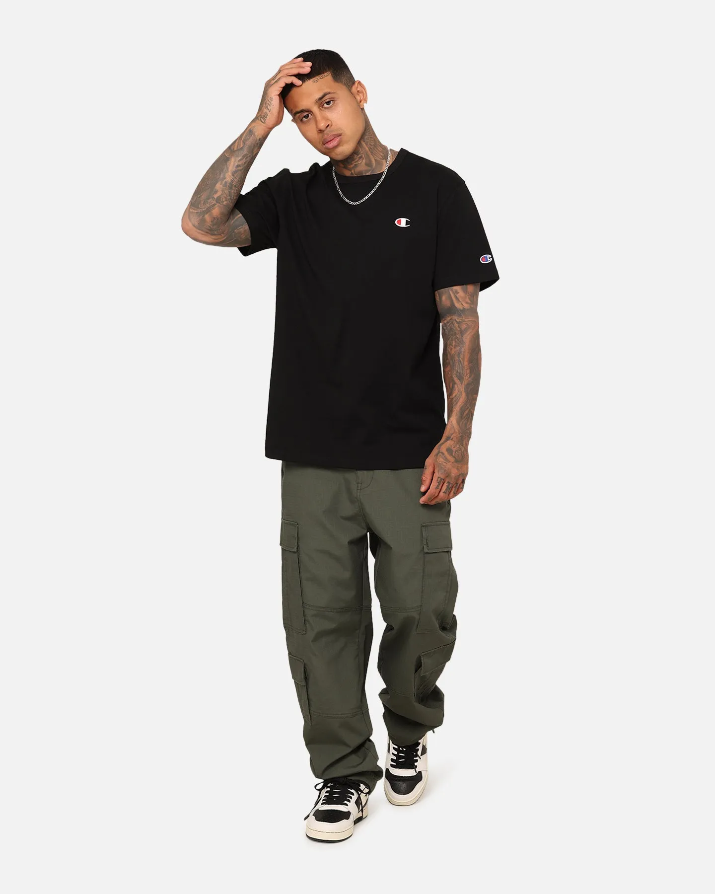 Champion Heritage Small C T-Shirt Black
