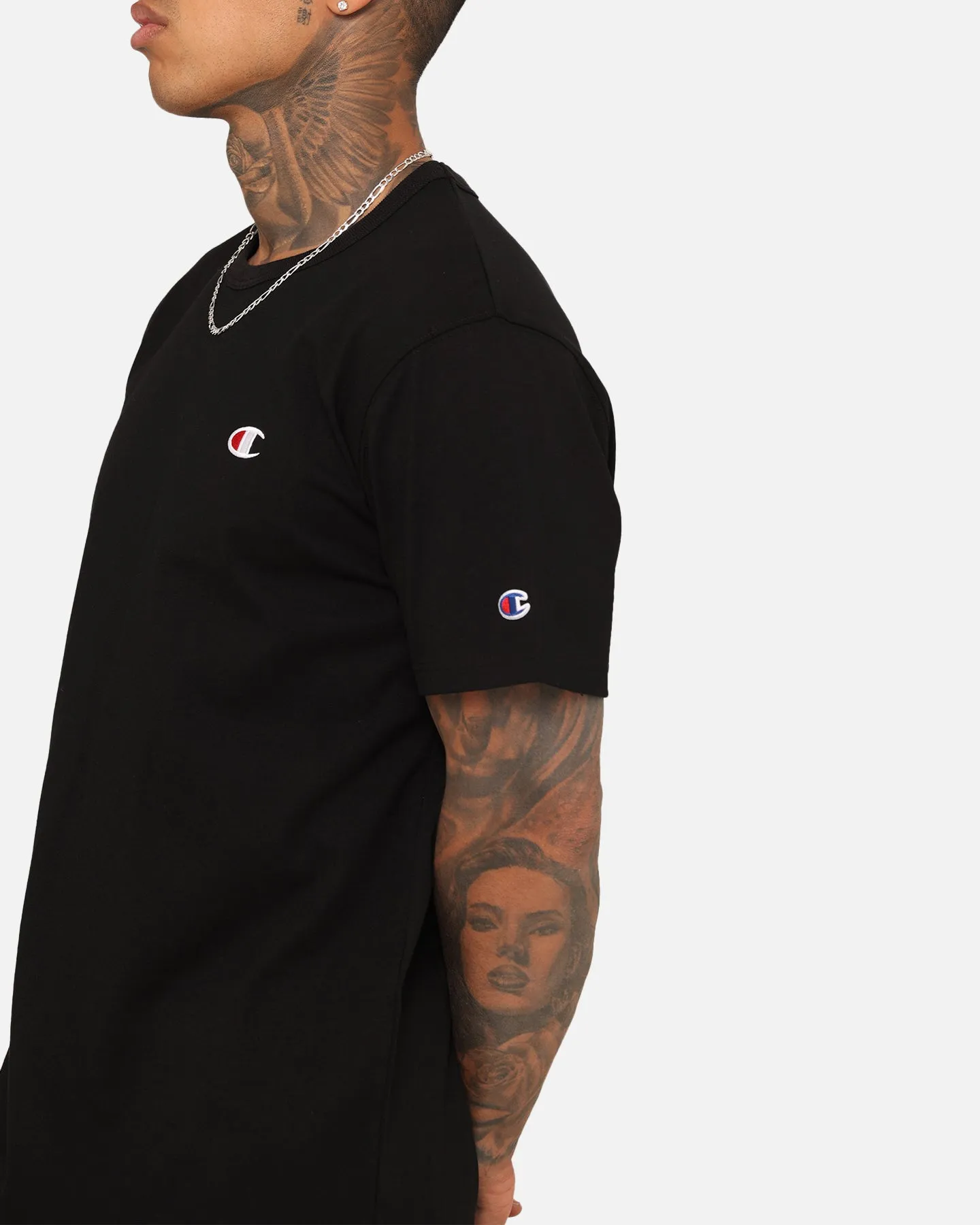Champion Heritage Small C T-Shirt Black