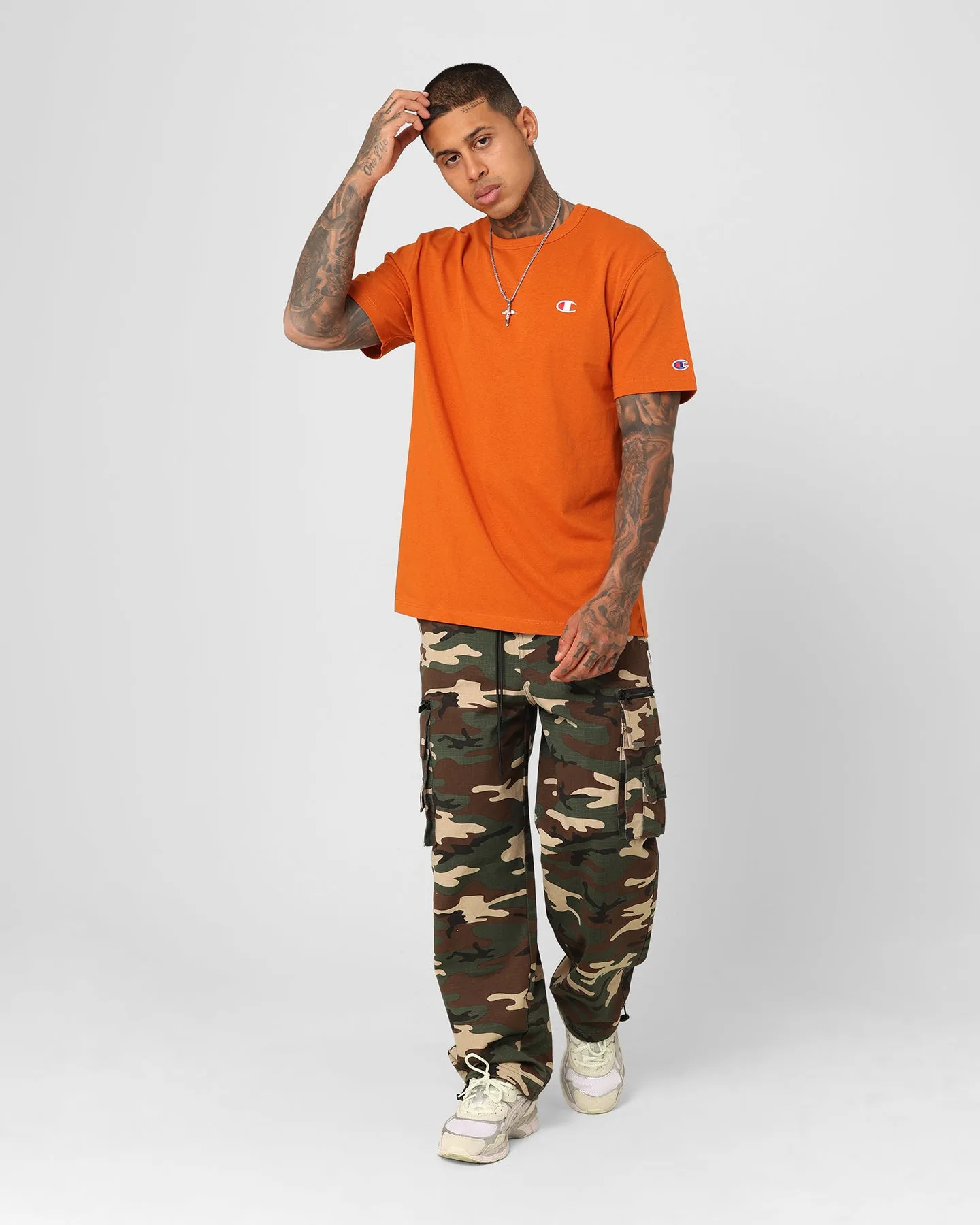 Champion Heritage Small C T-Shirt Cinnamon Haze