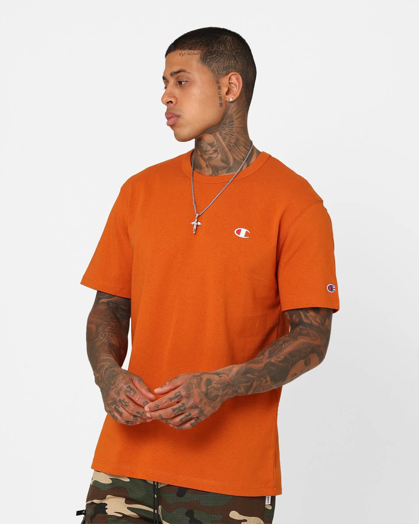 Champion Heritage Small C T-Shirt Cinnamon Haze