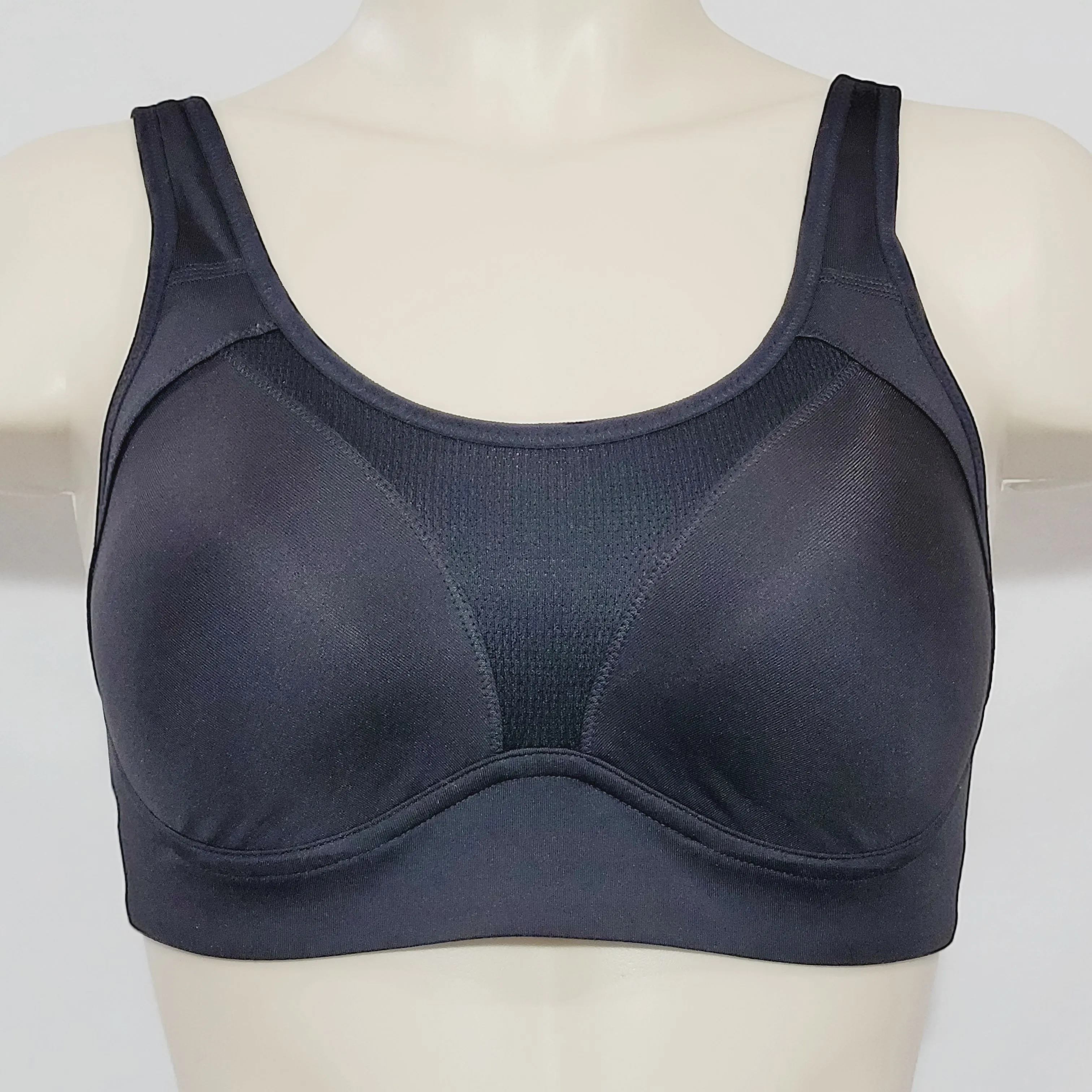 Champion N9630 High Support Duo Dry Wire Free Convertible Sports Bra 34C Black