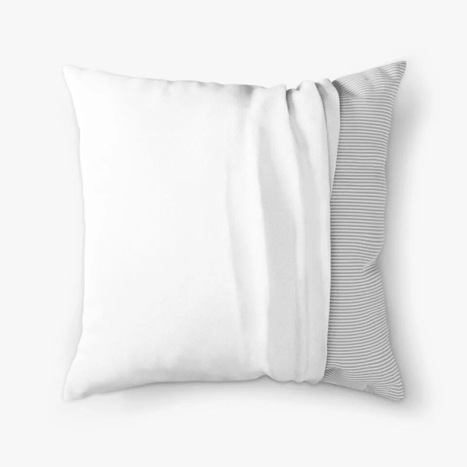 Custom Photo Heart Pillow with Couple Names   Date