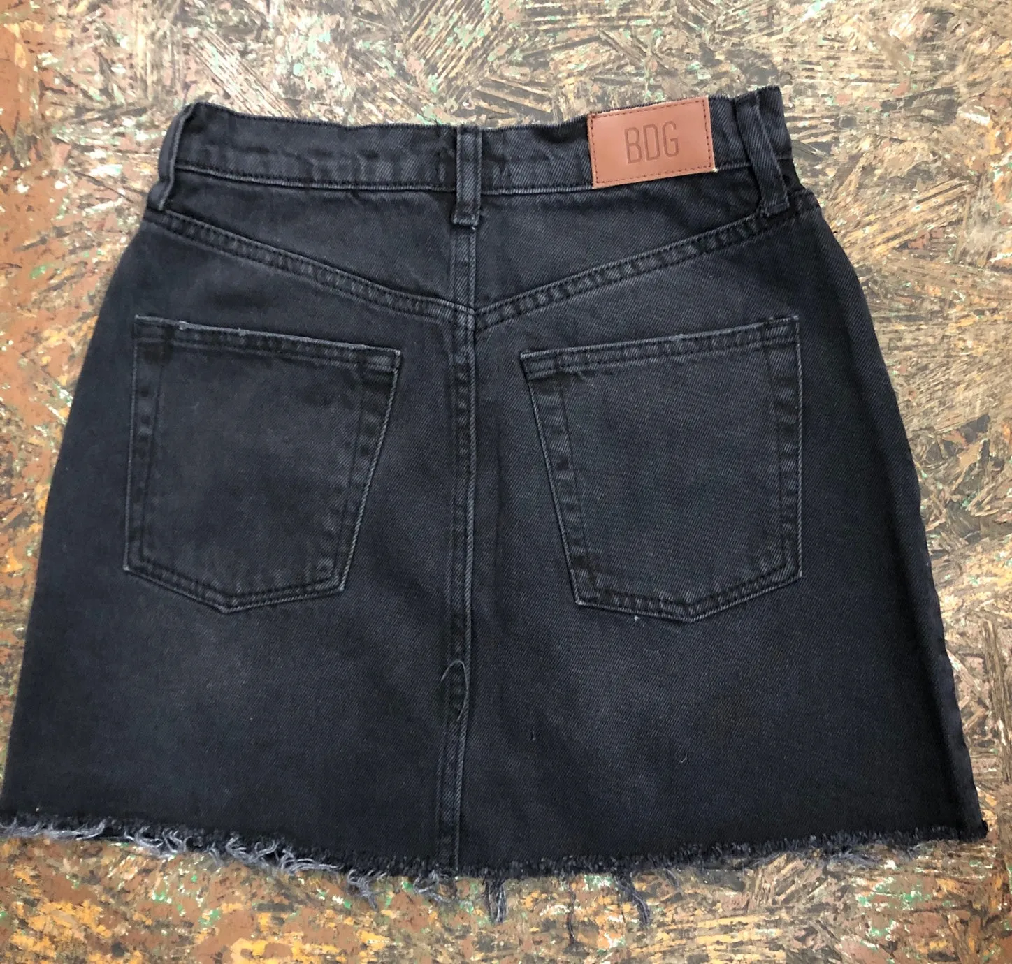 Denim Austin Notch Mini Skirt
