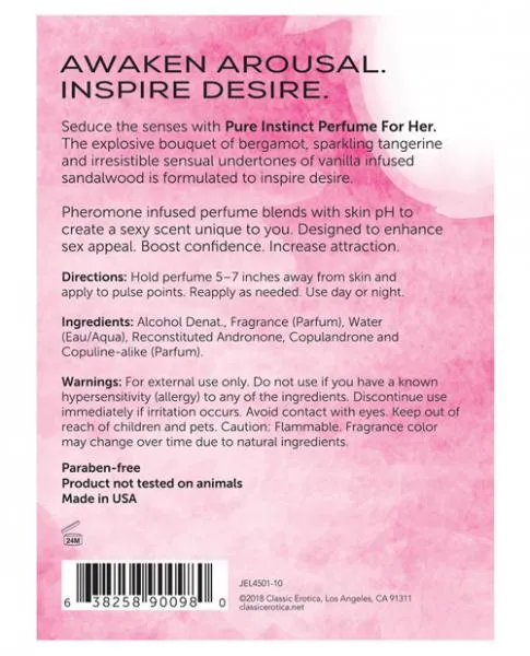Pheromone Perfume For Her - Passion, Sensuality, and Romance