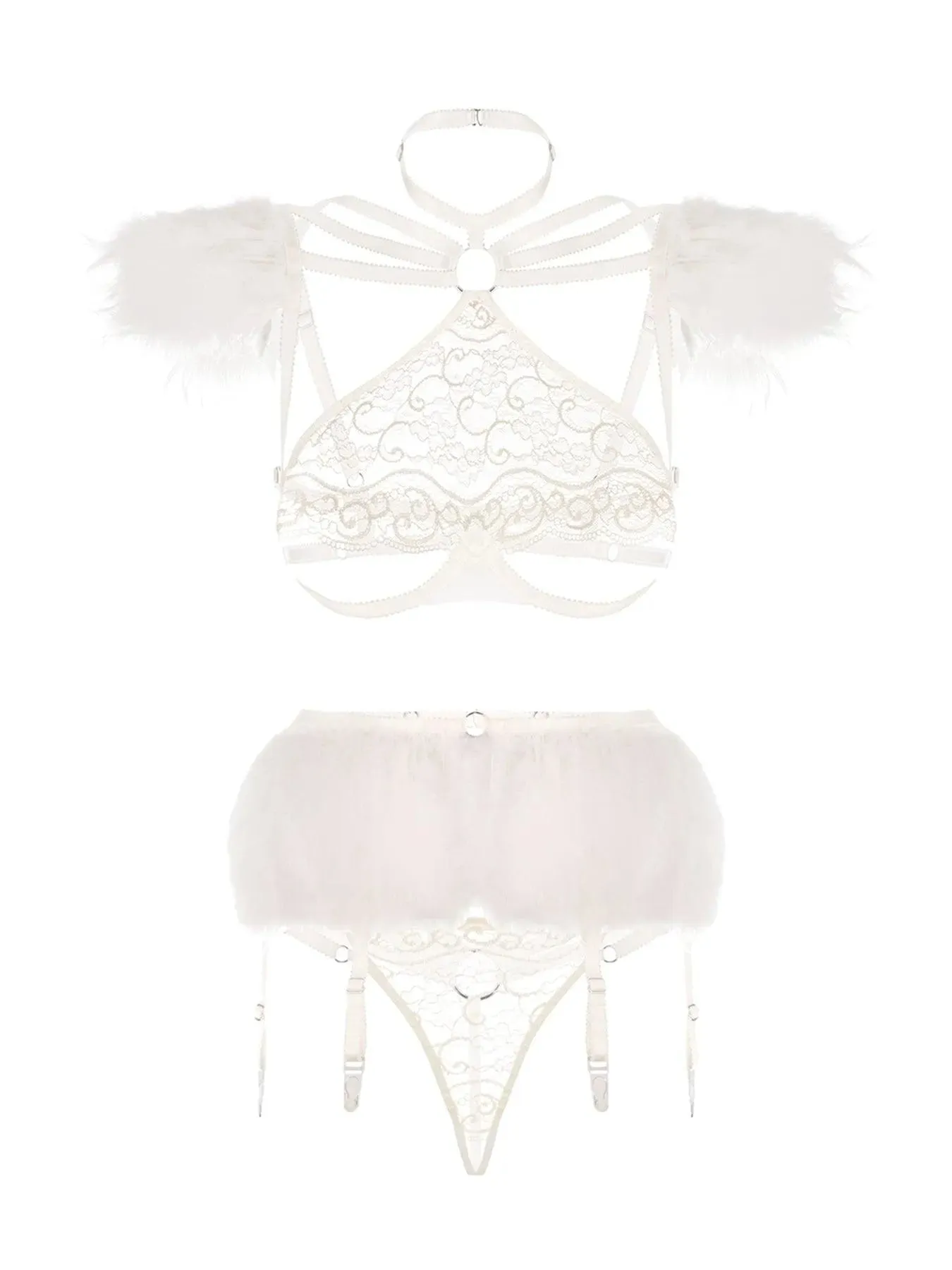 ROLE-PLAYING LINGERIE SET "WHITE ANGEL"