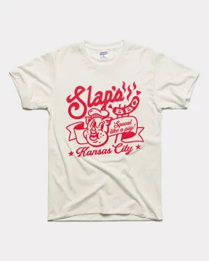Slaps BBQ Squeal Like A Pig Vintage White T-Shirt
