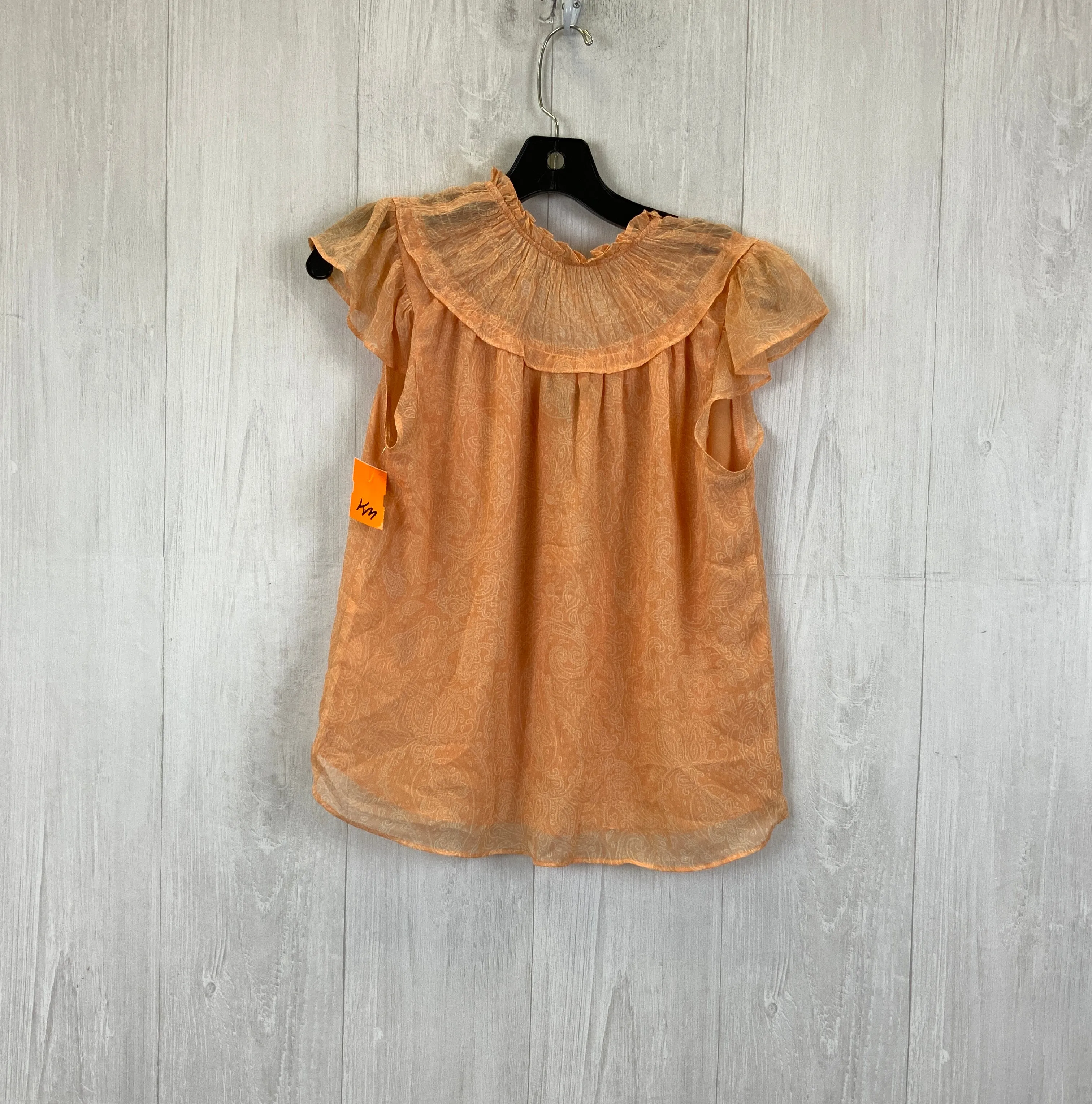 Top Ss By Express In Peach, Size:Xs