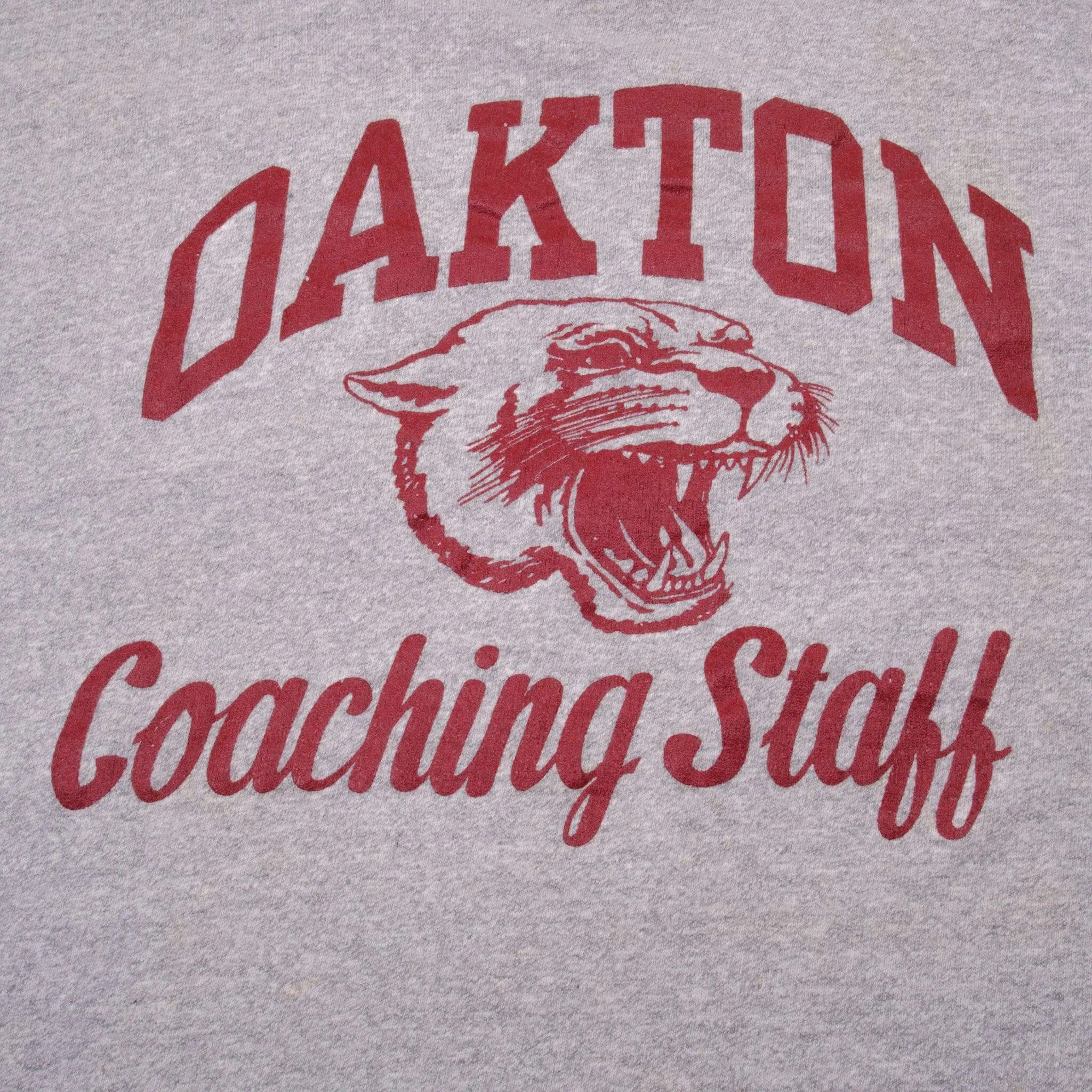 VINTAGE CHAMPION OAKTON TEE SHIRT EARLY 1980S SIZE XL MADE IN USA
